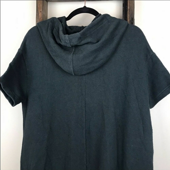 Free People Ocean Avenue Pullover Hooded Drawstring Nubby Oversized Size Medium - Picture 12 of 13